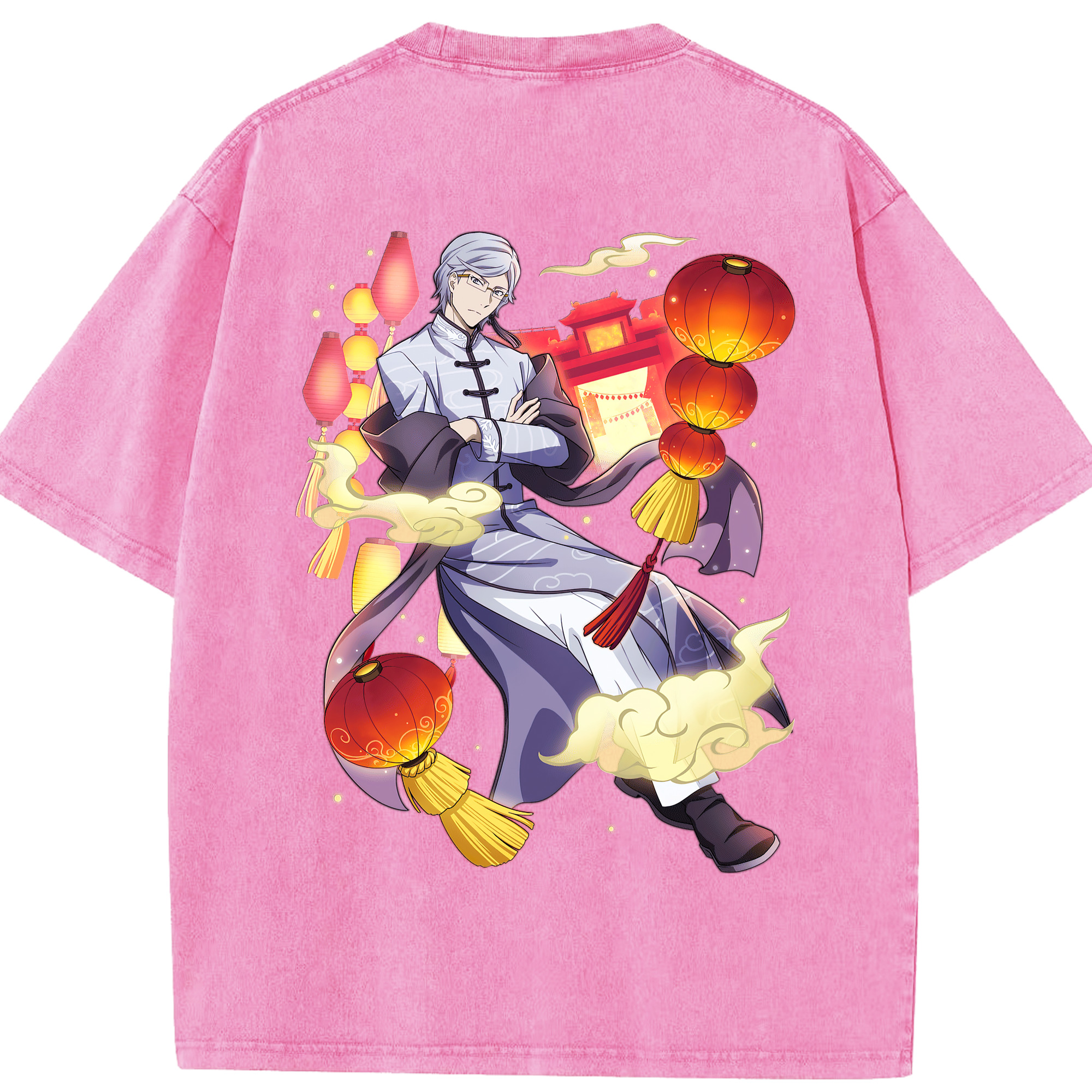（画像用） 文豪ストレイドッグス Bungo Stray Dogs 綿100% ヴィンテージ風 半袖Tシャツ（背面プリント）